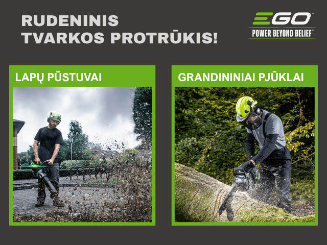 EGO pjūklai ir pūstuvai